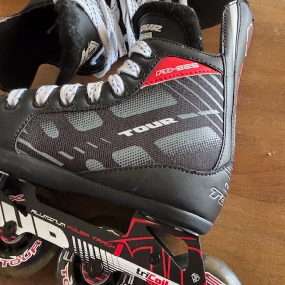 Tour FB-225 Nano Tech In Line Skates Youth Adjustable Size 1-4 Tri Coil System - Picture 3 of 14